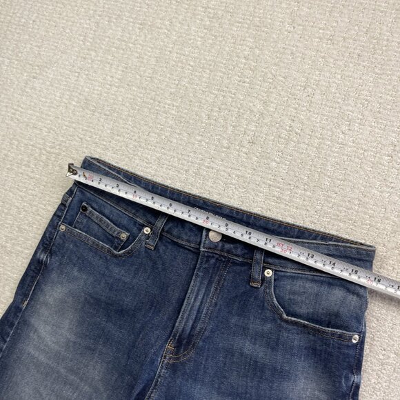 Y2K Calvin Klein Jeans W30 Straight Short Denim Shirts Distressed Medium Wash - Picture 7 of 14